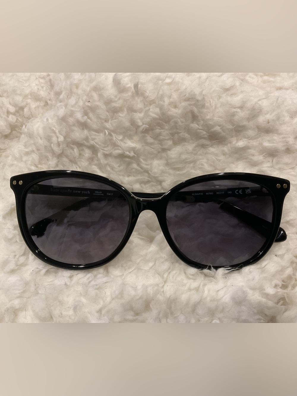 Kate Spade Black Cat-Eye Sunglasses